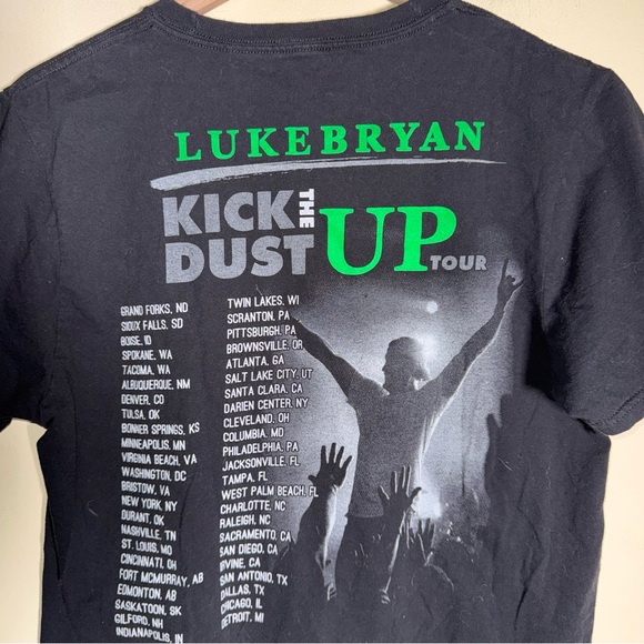 LUKE BRYAN Kick Up the Dust Tour double sided concert tee M - Picture 4 of 5